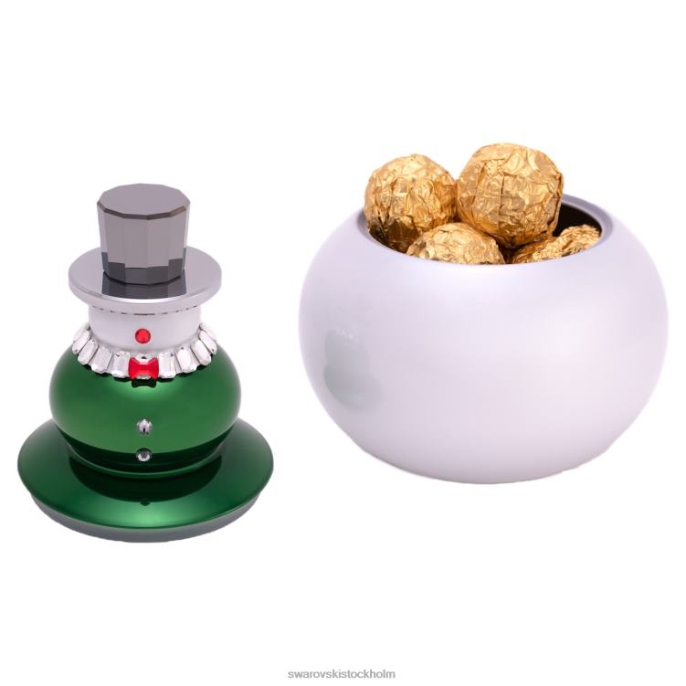 Swarovski semester hurrarop snögubbe godis skål P28L1776 dekorationer samling