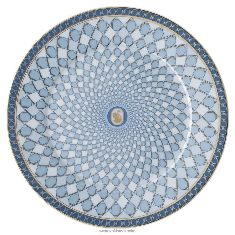Swarovski signum bröd tallrik P28L1742 dekorationer porslin, blå