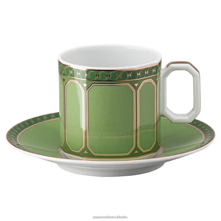 Swarovski signum espresso set P28L1712 dekorationer porslin, flerfärgat