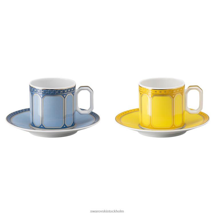 Swarovski signum espresso set P28L1714 dekorationer porslin, flerfärgat