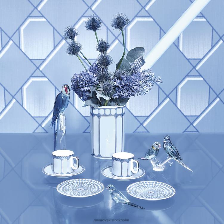 Swarovski signum espresso set P28L1714 dekorationer porslin, flerfärgat
