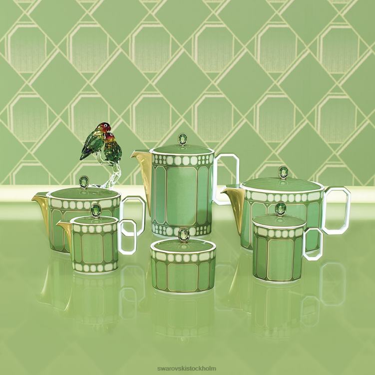 Swarovski signum kaffekanna P28L1752 dekorationer porslin, grön