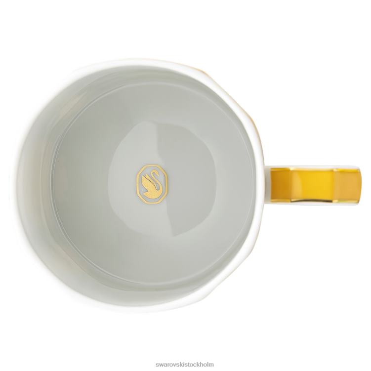 Swarovski signummugg med lock P28L1713 dekorationer porslin, gul