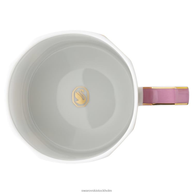 Swarovski signummugg med lock P28L1743 dekorationer porslin, rosa