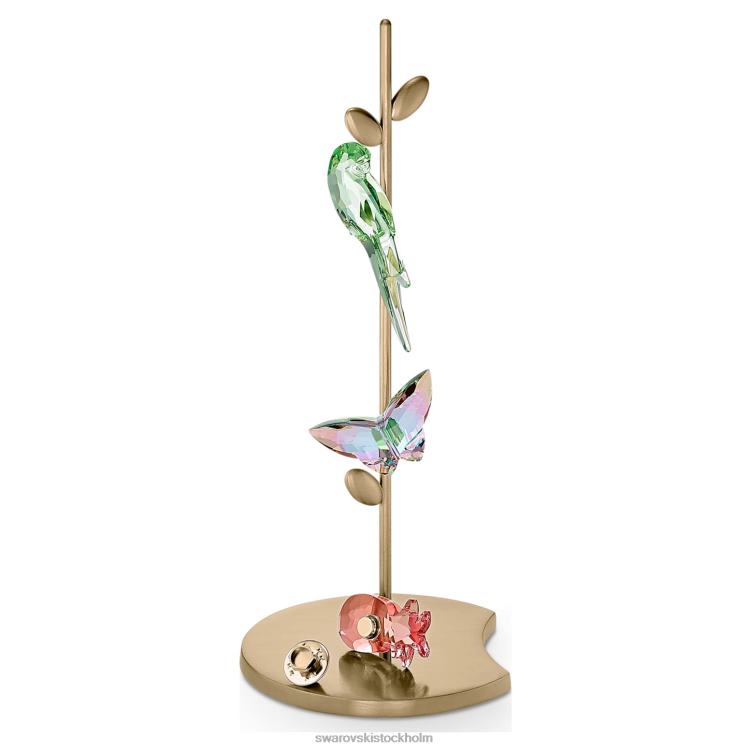 Swarovski djungeln slår papegojamagnet P28L1790 dekorationer grön