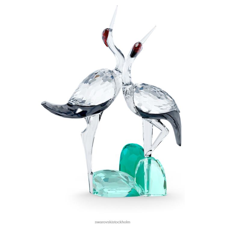 Swarovski bland blå berg sjungande tranor P28L1664 dekorationer samling