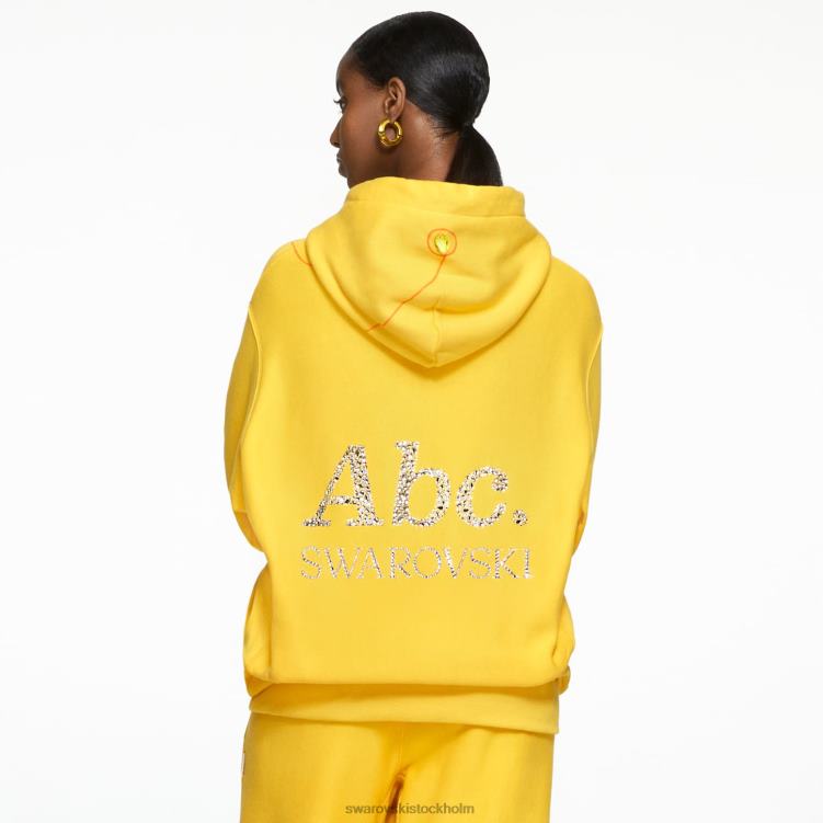 Swarovski färgade föremål hoodie P28L1515 hoodies gul