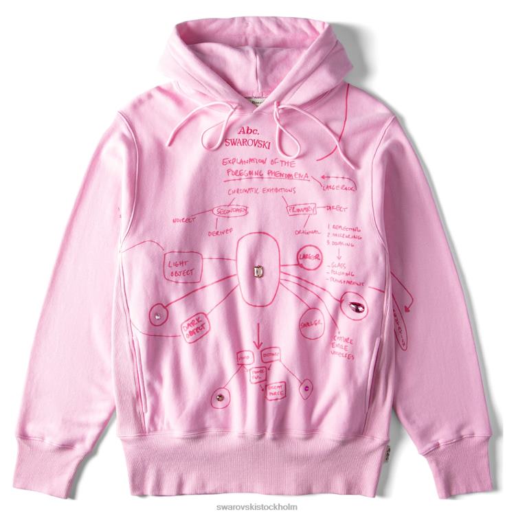 Swarovski förklaring av de föregående fenomenen hoodie P28L1511 hoodies rosa