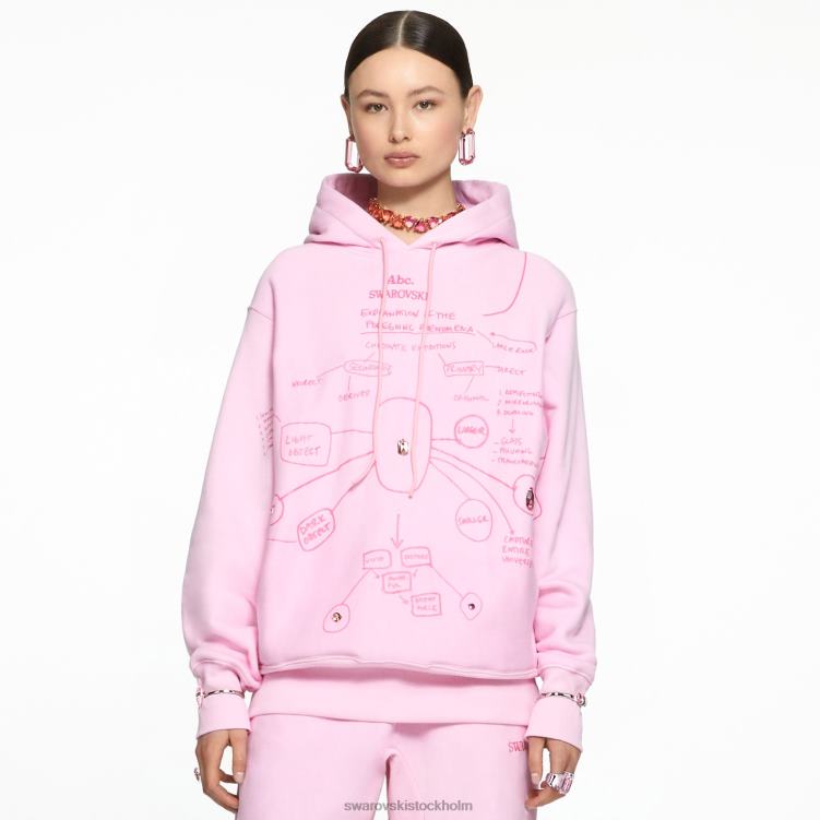 Swarovski förklaring av de föregående fenomenen hoodie P28L1511 hoodies rosa