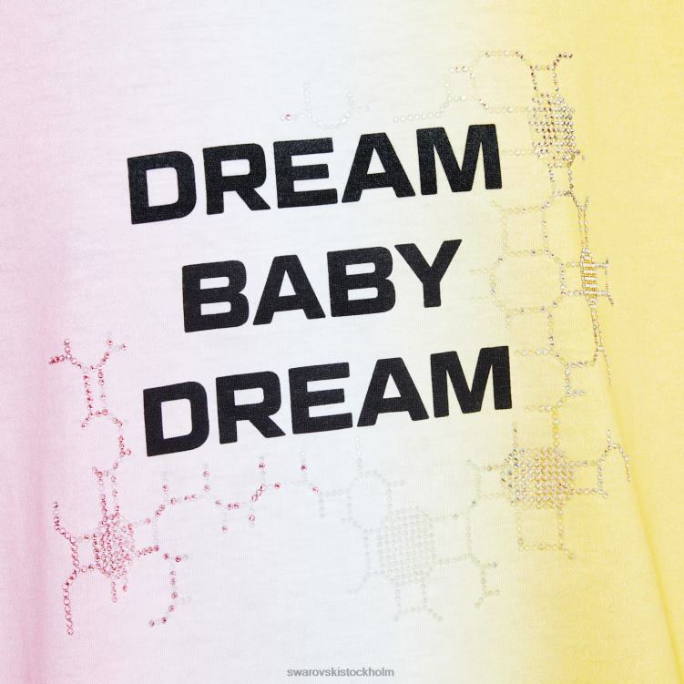 Swarovski liberalt ungdomsministerium P28L1498 Kläder gradient t-shirt, rosa