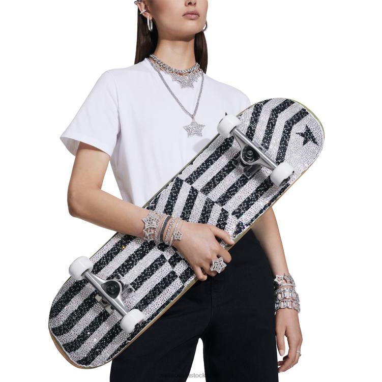 Swarovski gyllene gås skateboard P28L1512 Tillbehör svartvitt