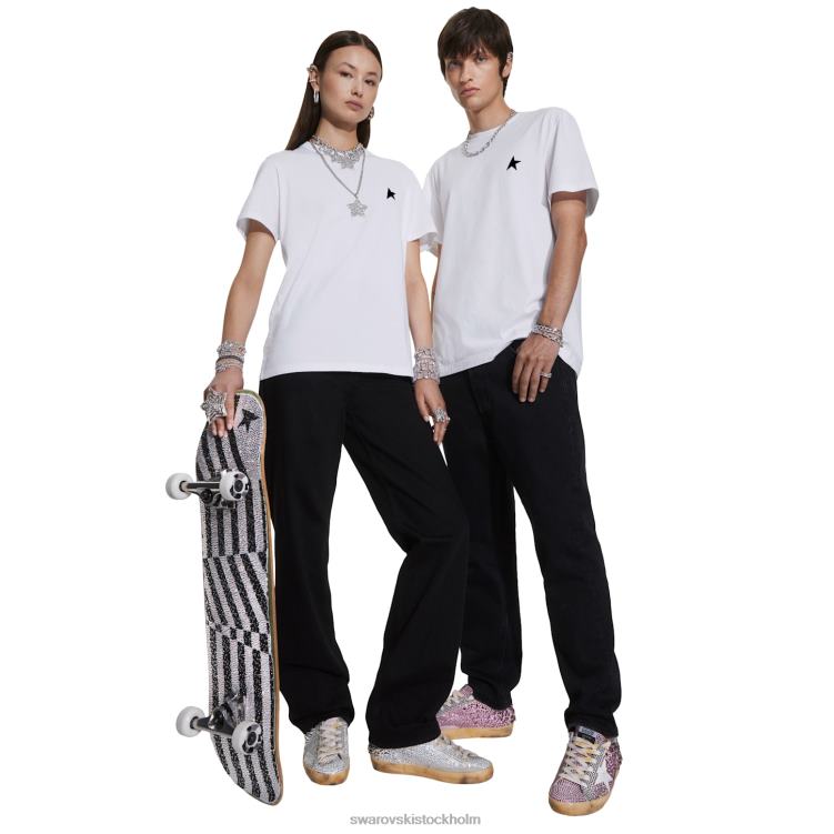 Swarovski gyllene gås skateboard P28L1512 Tillbehör svartvitt