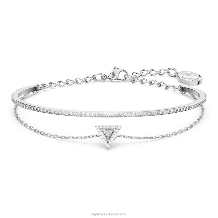 Swarovski Ortyx armband P28L487 Smycken triangelskuren, bana, vit, rodiumpläterad