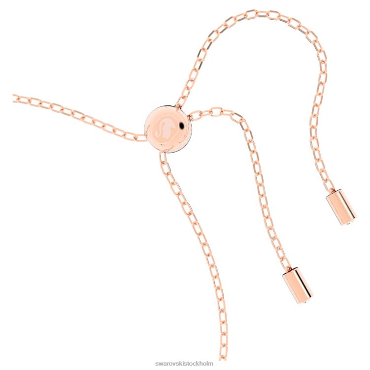 Swarovski Ortyx armband P28L530 Smycken triangelslipad, vit, pläterad i roséguld