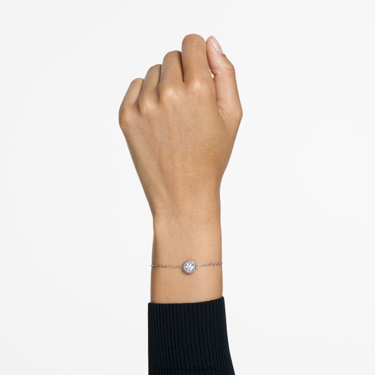 Swarovski constella armband P28L488 Smycken rund skuren, vit, rodiumpläterad