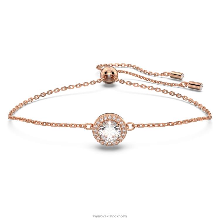 Swarovski constella armband P28L491 Smycken rund skuren, vit, roséguld pläterad