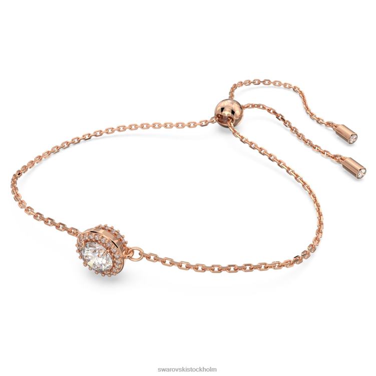 Swarovski constella armband P28L491 Smycken rund skuren, vit, roséguld pläterad