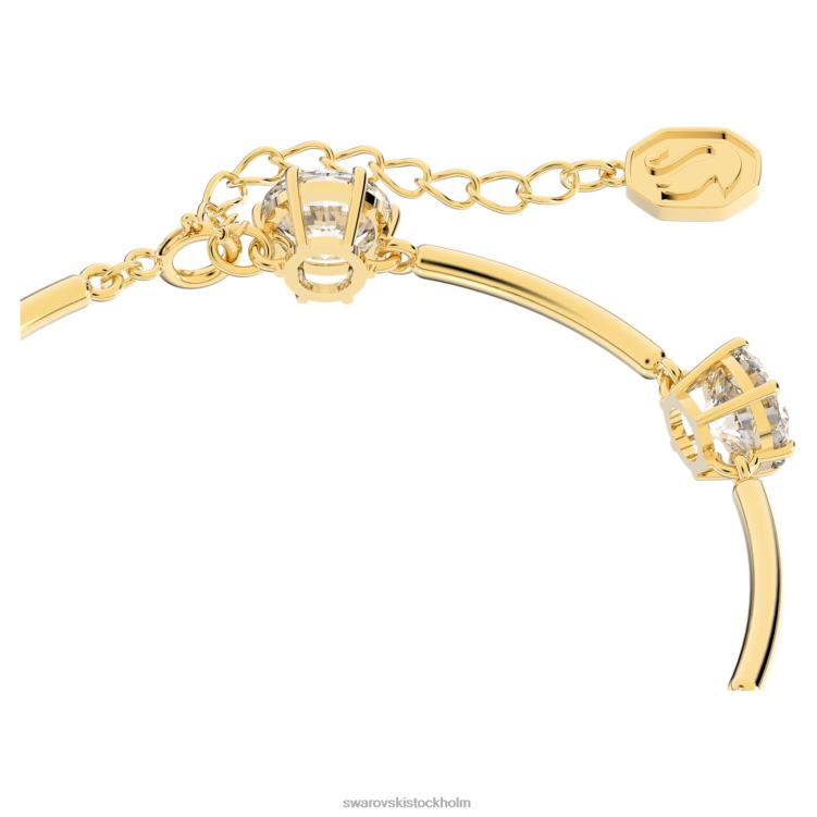 Swarovski constella armband P28L504 Smycken rund skuren, vit, glänsande guldfärgad pläterad