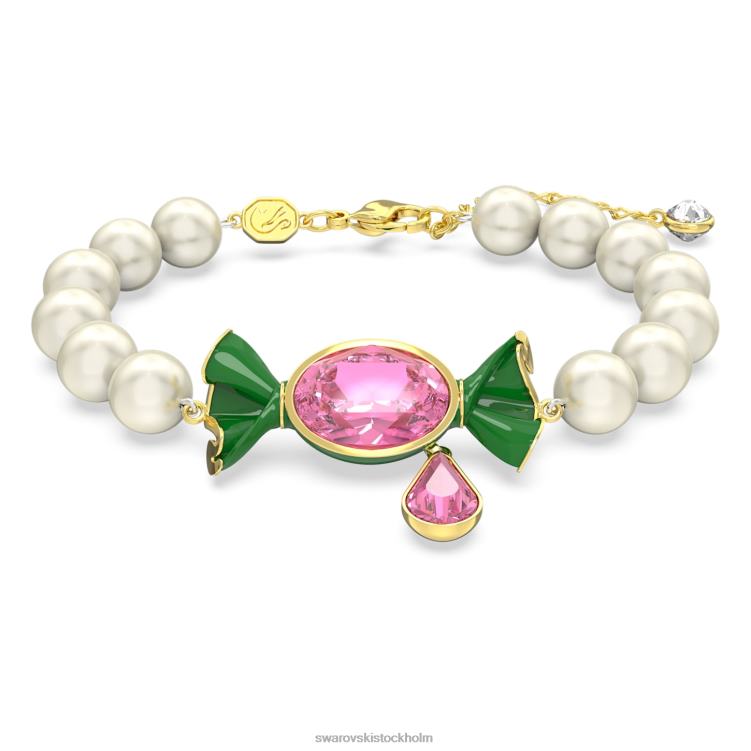 Swarovski dulcis armband P28L480 Smycken godis och droppe, flerfärgad, guldfärgad