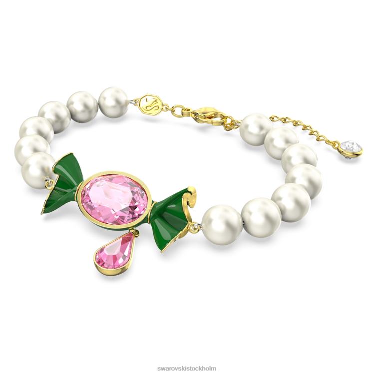 Swarovski dulcis armband P28L480 Smycken godis och droppe, flerfärgad, guldfärgad