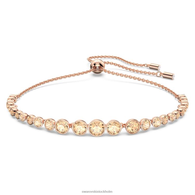 Swarovski emily armband P28L478 Smycken blandade runda snitt, rosa, roséguld pläterad