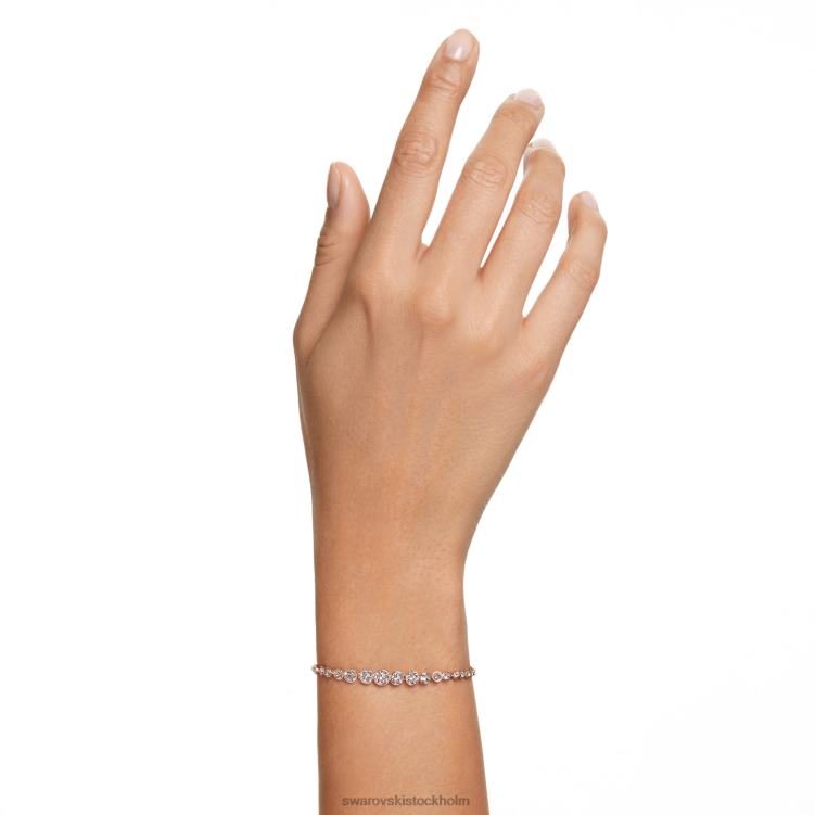 Swarovski emily armband P28L478 Smycken blandade runda snitt, rosa, roséguld pläterad