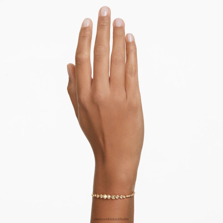 Swarovski emily armband P28L478 Smycken blandade runda snitt, rosa, roséguld pläterad
