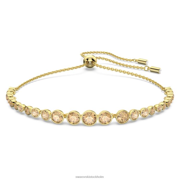 Swarovski emily armband P28L482 Smycken blandade runda snitt, guldton, guldton pläterad
