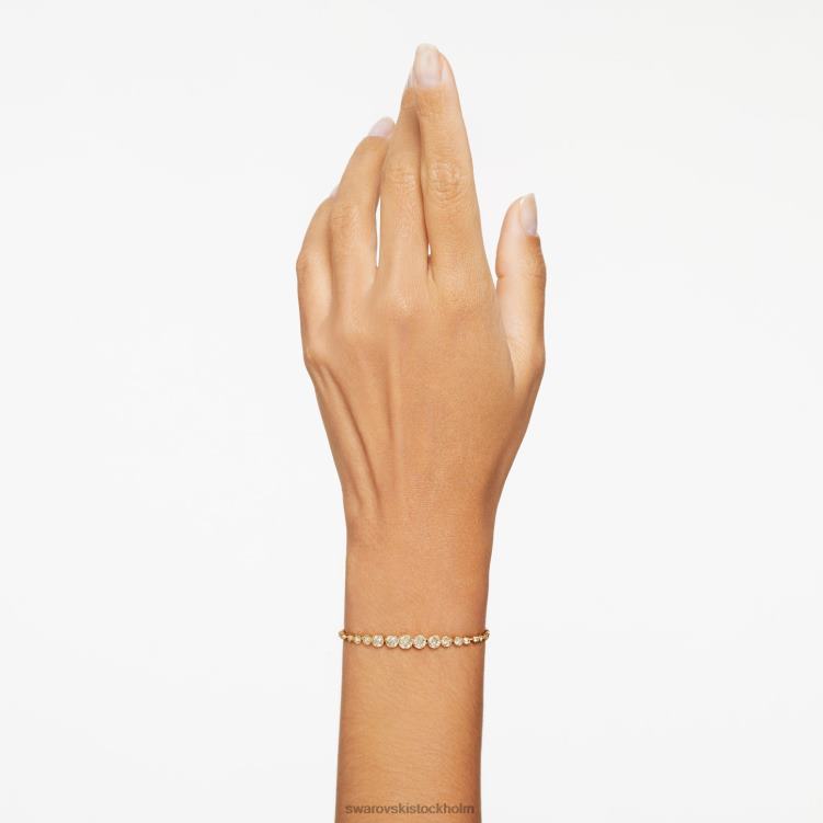 Swarovski emily armband P28L482 Smycken blandade runda snitt, guldton, guldton pläterad
