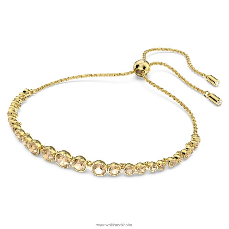 Swarovski emily armband P28L482 Smycken blandade runda snitt, guldton, guldton pläterad