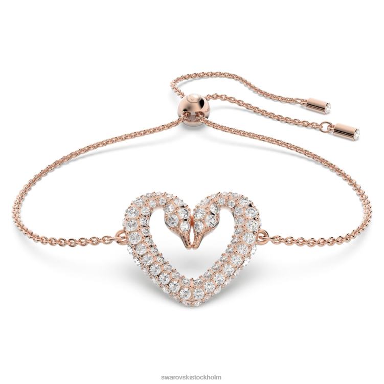 Swarovski ett armband P28L525 Smycken hjärta, vit, roséguld pläterad