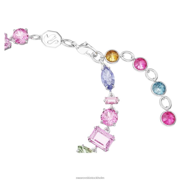 Swarovski gema armband P28L522 Smycken blandade snitt, flerfärgade, rodiumpläterade