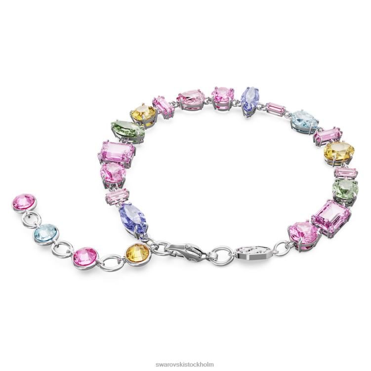 Swarovski gema armband P28L522 Smycken blandade snitt, flerfärgade, rodiumpläterade