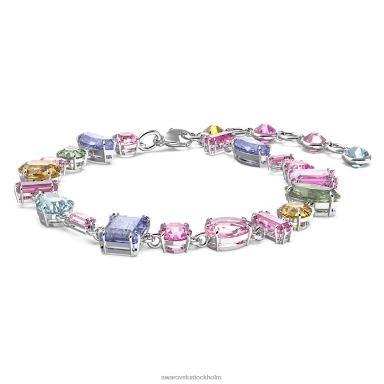 Swarovski gema armband P28L535 Smycken blandade snitt, flerfärgade, rodiumpläterade