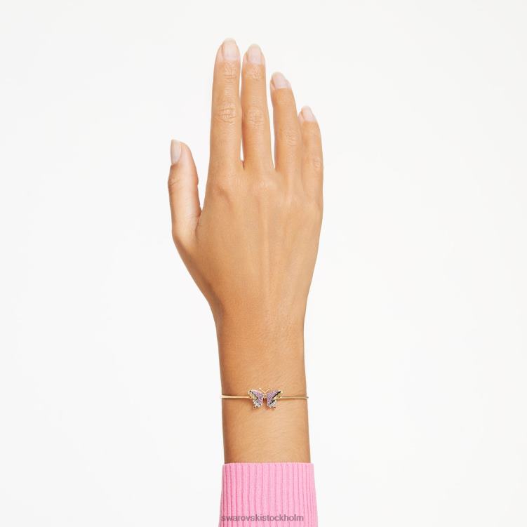 Swarovski idyllia armband P28L516 Smycken fjäril, flerfärgad, guldfärgad
