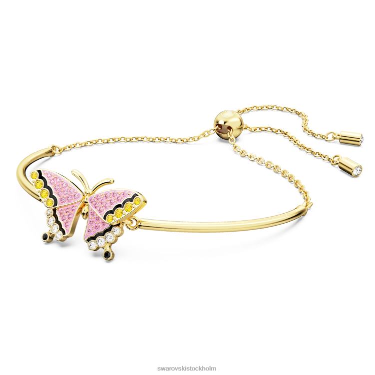Swarovski idyllia armband P28L516 Smycken fjäril, flerfärgad, guldfärgad