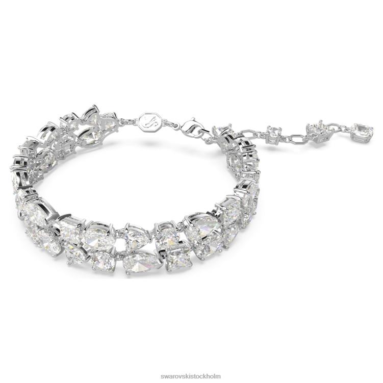 Swarovski mesmera armband P28L517 Smycken blandade snitt, vita, rodiumpläterade