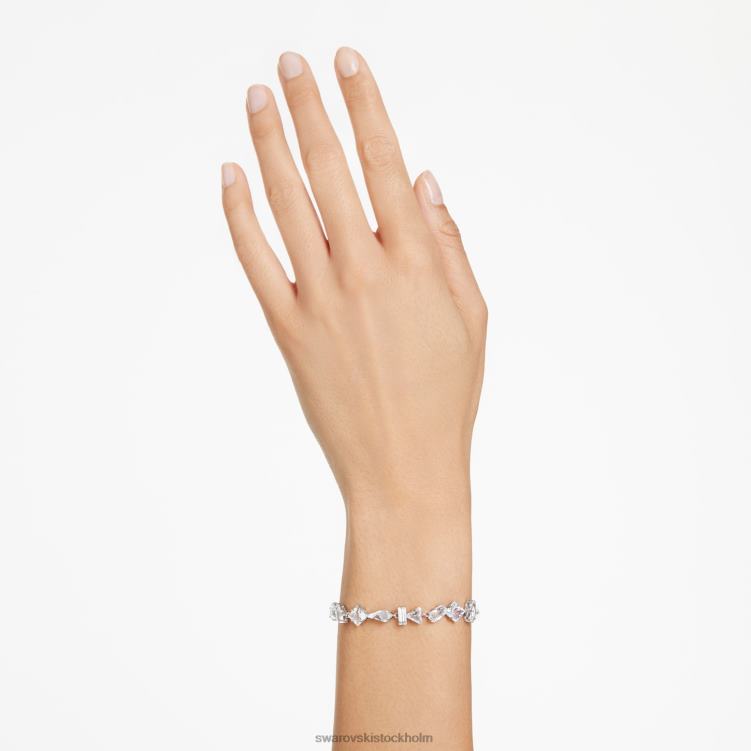 Swarovski mesmera armband P28L520 Smycken blandade snitt, vita, rodiumpläterade