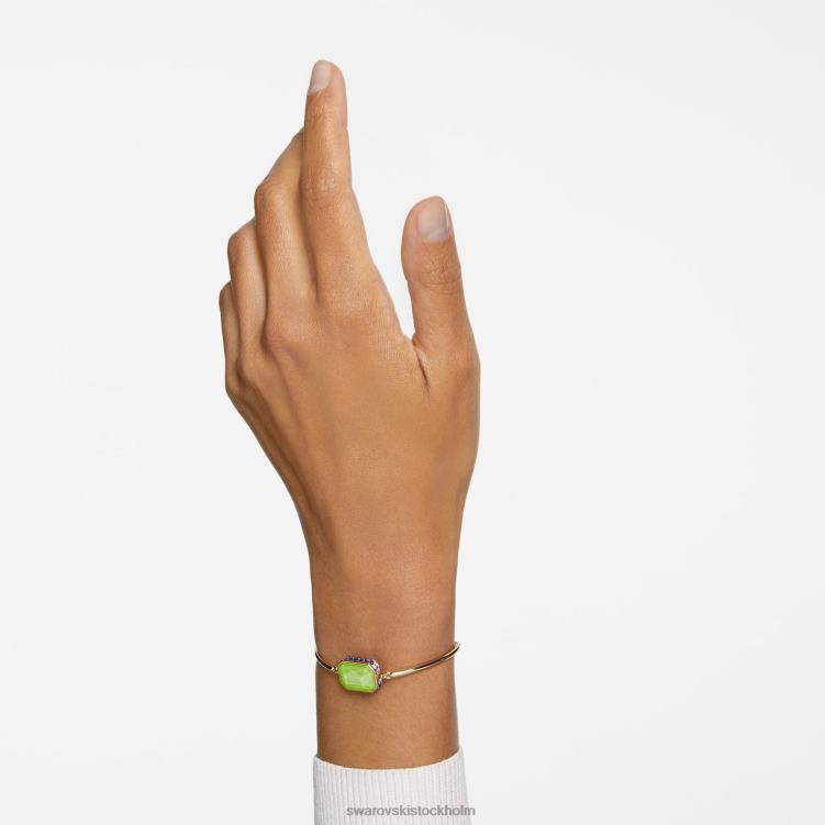 Swarovski orbita armband P28L492 Smycken oktagonslipad, flerfärgad, guldfärgad