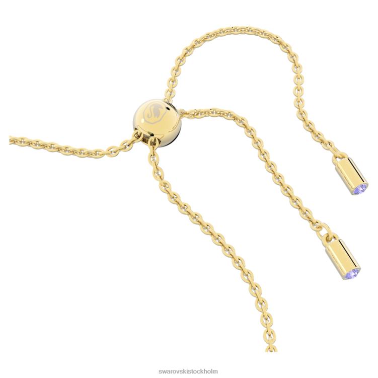 Swarovski orbita armband P28L492 Smycken oktagonslipad, flerfärgad, guldfärgad