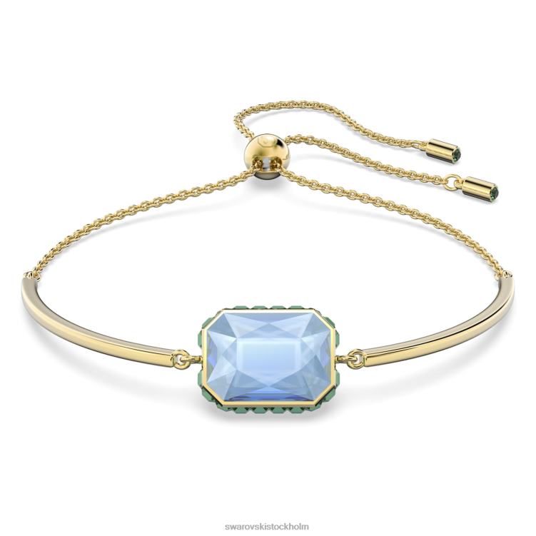 Swarovski orbita armband P28L496 Smycken oktagonslipad, flerfärgad, guldfärgad