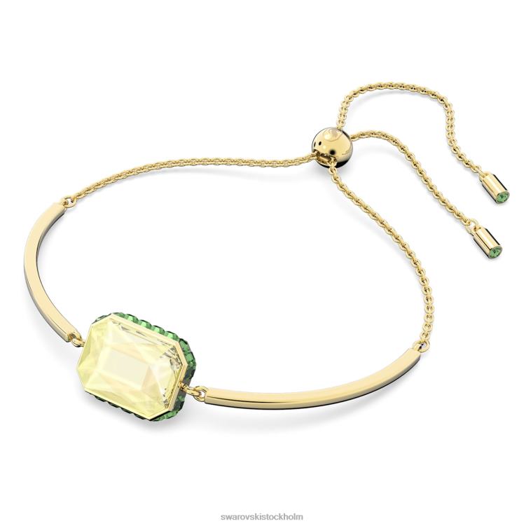 Swarovski orbita armband P28L496 Smycken oktagonslipad, flerfärgad, guldfärgad