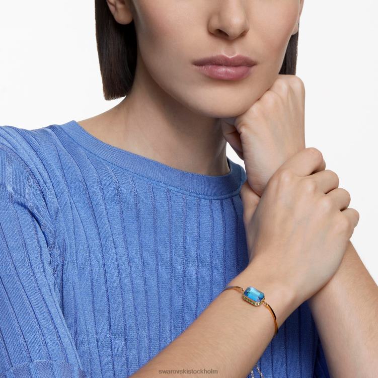 Swarovski orbita armband P28L496 Smycken oktagonslipad, flerfärgad, guldfärgad
