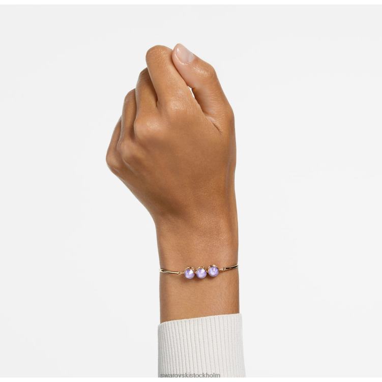 Swarovski orbita armband P28L498 Smycken rund skärning, flerfärgad, guldfärgad