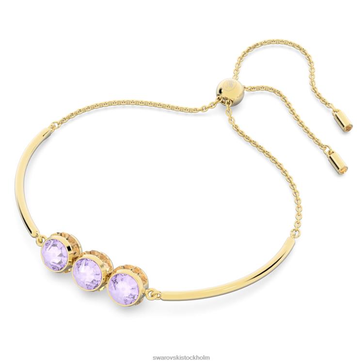 Swarovski orbita armband P28L498 Smycken rund skärning, flerfärgad, guldfärgad