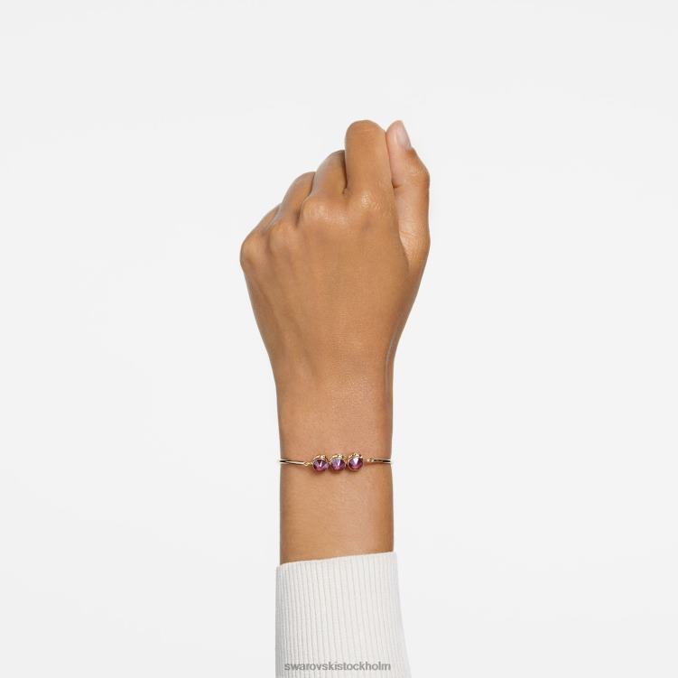 Swarovski orbita armband P28L498 Smycken rund skärning, flerfärgad, guldfärgad