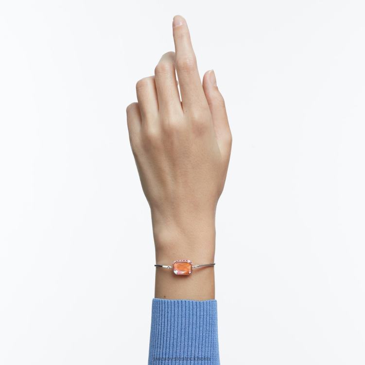 Swarovski orbita armband P28L502 Smycken oktagonskuren, flerfärgad, rodiumpläterad