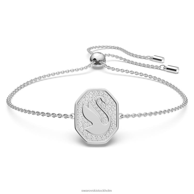 Swarovski signum armband P28L526 Smycken svan, vit, rodiumpläterad