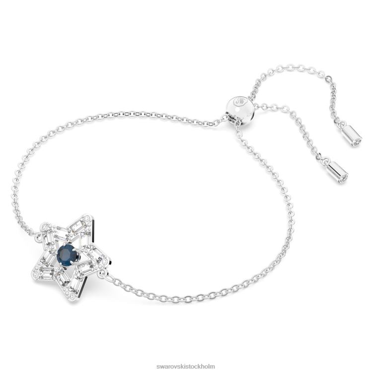 Swarovski stella armband P28L497 Smycken blandade snitt, stjärna, blå, rodiumpläterad