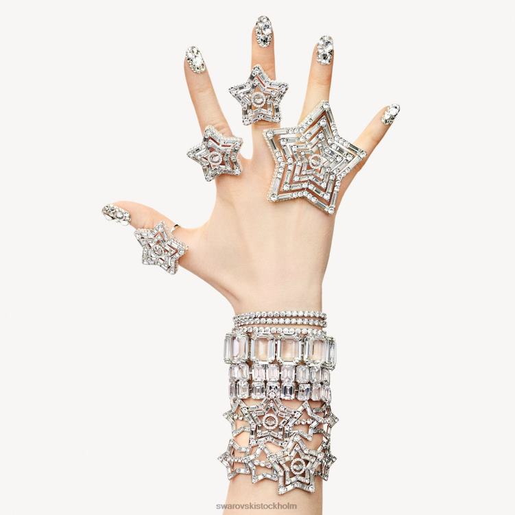 Swarovski stella armband P28L506 Smycken blandade snitt, stjärna, vit, rodiumpläterad